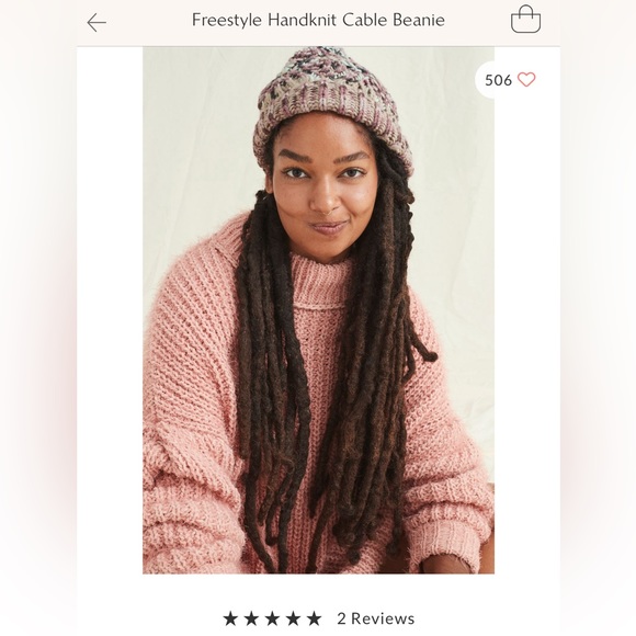 Free People Hand Knit Cable Beanie - Picture 5 of 5